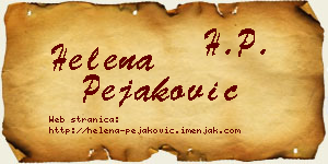Helena Pejaković vizit kartica